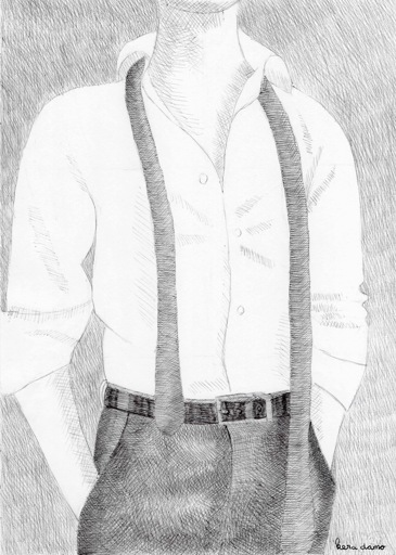 Ink drawing made by visual artist Kera Damo from The Hague as part of Inktober