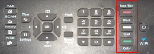 printer control panel